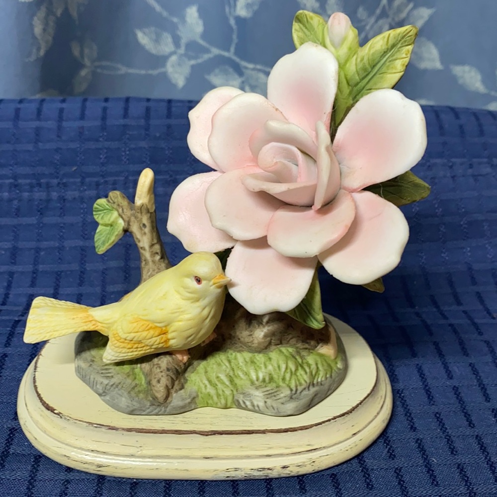 Bird / Magnolia Figurine